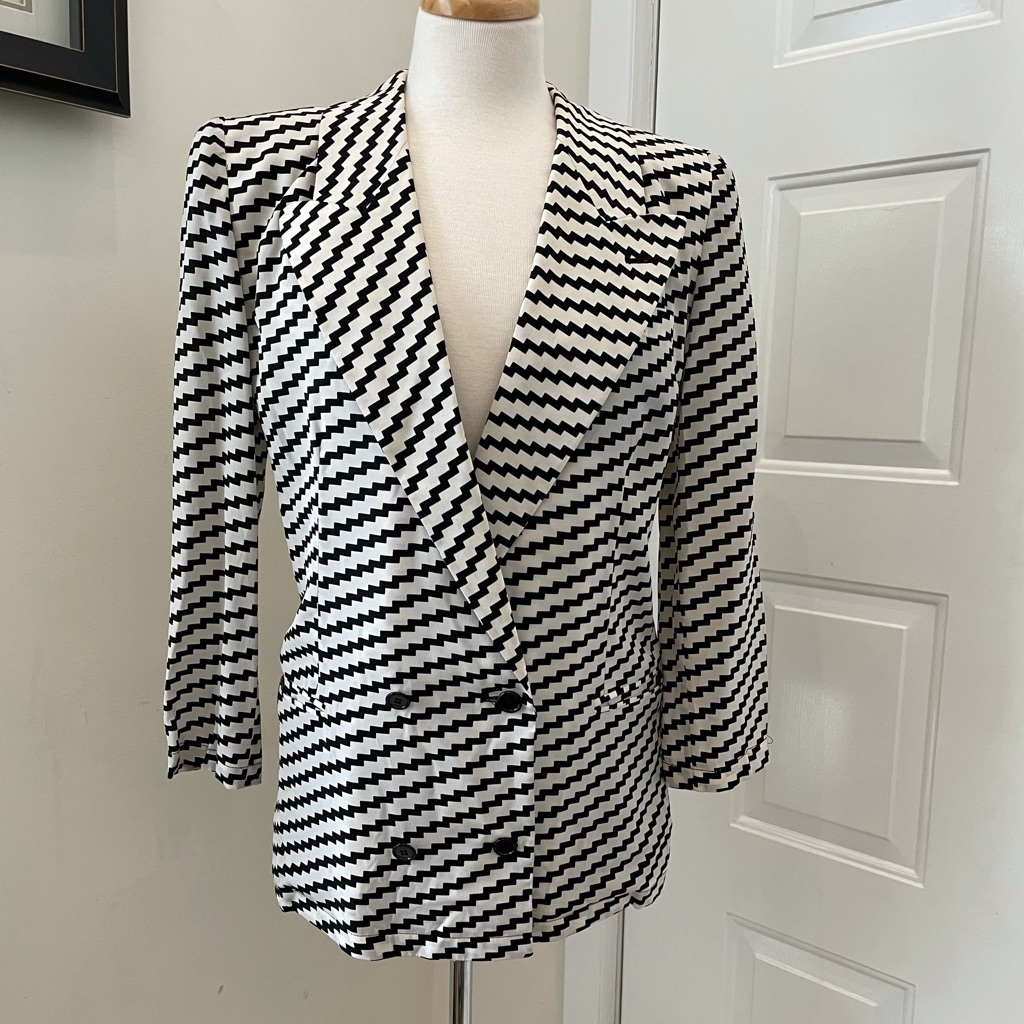 Authentic Giorgio Armani Wns Eur Sz 40 Double Breasted Blazer Retail $695
